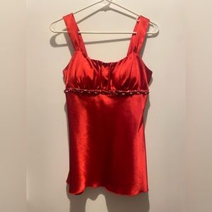 Médium iz Byer California Red Thrifted Top